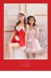 画像3: XSサイズあり【Anier ROBE./アニエルローブ】【ROBE de FLEURS/ローブドフルール】ランジェリー/ フェアリーチュール/ Aライン/ サンタ/ クリスマス/ ミニドレス/ キャバドレス[帽子付き・胸元のファー取り外し可能][OF2]