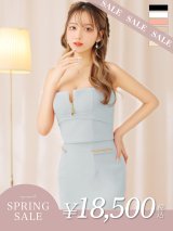 【決算SALE開催中！! 】XSサイズあり【ANIER./アニエル】【ROBE de FLEURS/ローブドフルール】チェーン/ フェティッシュ/ セットアップ/ 2ピース/ キャミソール/ タイト/ ミニドレス/ キャバドレス[OF08]