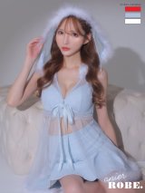 XSサイズあり【Anier ROBE./アニエルローブ】【ROBE de FLEURS/ローブドフルール】 Sweet fairy baby doll Santa/ チュール/ ノースリーブ/ セットアップ/ サンタ/ ミニドレス/ キャバドレス[胸元のファー取り外し可能］[OF2]