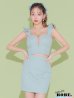 画像4: XSサイズあり【Anier ROBE./アニエルローブ】【ROBE de FLEURS/ローブドフルール】bust cut frill setup dress/ セットアップ/ 2ピース/ ノースリーブ/ シアー/ ミニドレス/ キャバドレス[OF2]