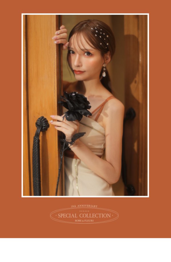 画像11: 10th SPECIAL COLLECTION【XSサイズあり】【ROBE de FLEURS/ローブドフルール】Simply Blend xoxo Dress/ キャミソール/ 切替/ ジップデザイン/ タイト/ ミニドレス/ キャバドレス[OF08]