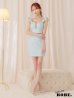 画像8: XSサイズあり【Anier ROBE./アニエルローブ】【ROBE de FLEURS/ローブドフルール】dot bust cut frill setup dress/ セットアップ/ 2ピース/ ノースリーブ/ ドット/ シアー/ ミニドレス/ キャバドレス[OF2]