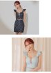画像7: XSサイズあり【Anier ROBE./アニエルローブ】【ROBE de FLEURS/ローブドフルール】dot bust cut frill setup dress/ セットアップ/ 2ピース/ ノースリーブ/ ドット/ シアー/ ミニドレス/ キャバドレス[OF2]