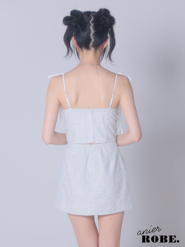 画像13: XSサイズあり【ANIER./アニエル】【ROBE de FLEURS/ローブドフルール】Balletcore sexy cat setup mini dress/ バレエコア/ セクシー/ キャット/ コスプレ/セットアップ/ ミニドレス/ キャバドレス[OF08]