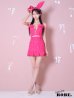 画像1: XSサイズあり【Anier ROBE./アニエルローブ】【ROBE de FLEURS/ローブドフルール】Tweed heart studded bunny setup mini dress/ セットアップ/ 2ピース/ キャミソール/ ハートスタッズ/ プリーツスカート/ ミニドレス/ キャバドレス[OF2] (1)