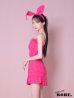 画像4: XSサイズあり【Anier ROBE./アニエルローブ】【ROBE de FLEURS/ローブドフルール】Tweed heart studded bunny setup mini dress/ セットアップ/ 2ピース/ キャミソール/ ハートスタッズ/ プリーツスカート/ ミニドレス/ キャバドレス[OF2]