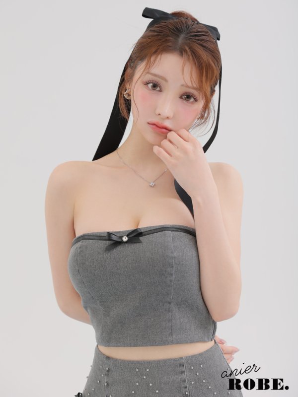 グレー モデル:ももか 身長:156cm 着用サイズ:Sサイズ