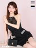 ブラック モデル：まりん　身長：164cm　着用サイズ：Sサイズ