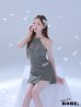 グレー モデル：れいな先生　身長：163cm　着用サイズ：Sサイズ