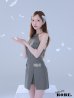 グレー モデル：れいな先生　身長：163cm　着用サイズ：Sサイズ