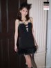 画像2: XSサイズあり【ANIER./アニエル】【ROBE de FLEURS/ローブドフルール】Sparkly ribbons voluminous fur cat ears halloween dress/ キャット/ コスプレ/ ミニドレス/ キャバドレス[OF02] (2)