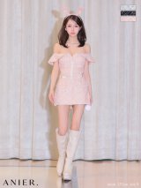 【予約商品/10月上旬発送予定】XSサイズあり【ANIER./アニエル】【ROBE de FLEURS/ローブドフルール】Bear armwarmer cat halloween dress/ キャット/ コスプレ/ ミニドレス/ キャバドレス[OF02]
