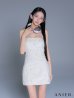 ホワイト　モデル：まおちゃる　身長：158cm　着用サイズ：Sサイズ