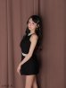 ブラック　モデル：まりあ　身長：154cm　着用サイズ：Sサイズ