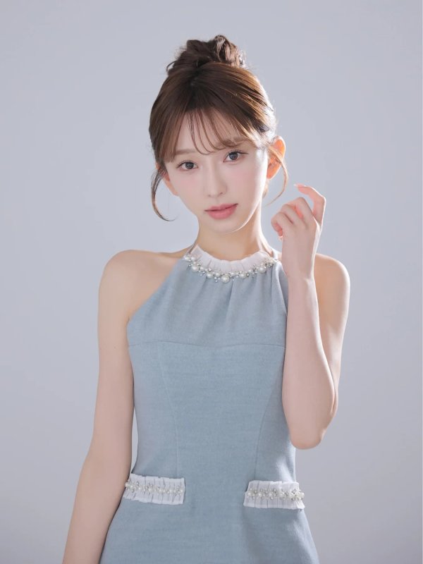 ブルー　モデル：はな　身長：159cm　着用サイズ：Sサイズ