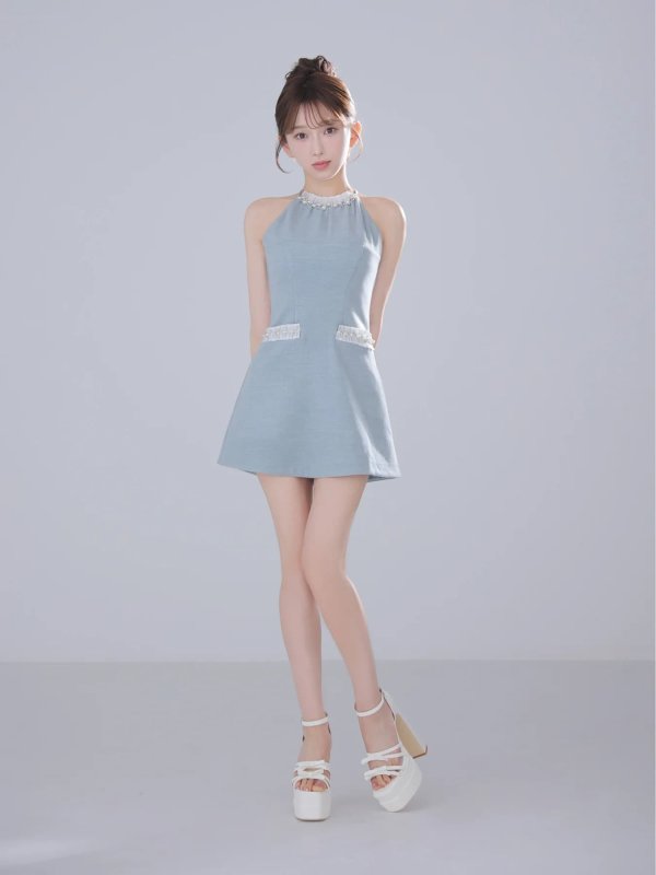 ブルー　モデル：はな　身長：159cm　着用サイズ：Sサイズ
