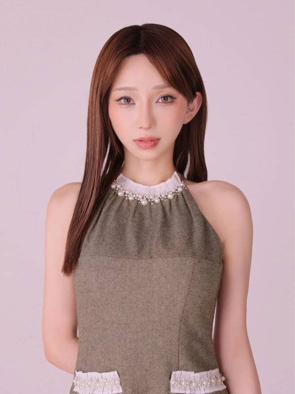 ブラウン　モデル：まみ　身長：161cm　着用サイズ：Sサイズ