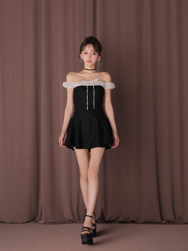 ブラック　モデル：はな　身長：159cm　着用サイズ：Sサイズ