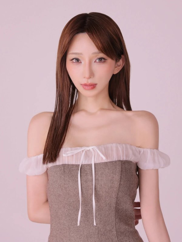 ブラウン　モデル：はな　身長：159cm　着用サイズ：Sサイズ