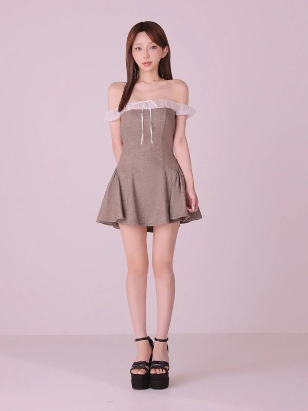 ブラウン　モデル：はな　身長：159cm　着用サイズ：Sサイズ