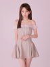 ベージュ　モデル：はな　身長：159cm　着用サイズ：Sサイズ