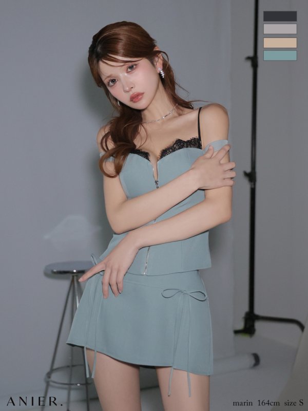 ミント　モデル：まりん　身長：164cm　着用サイズ：Sサイズ