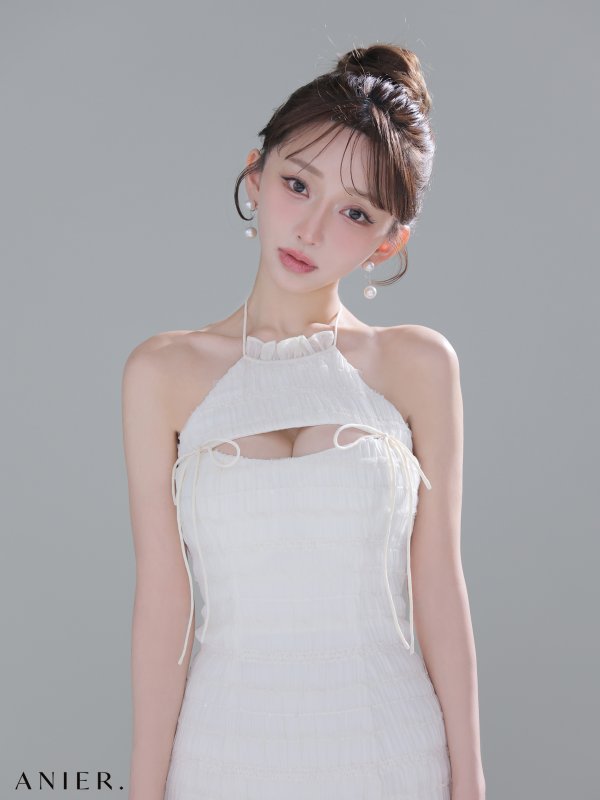 アイボリー　モデル：はな　身長：159cm　着用サイズ：Sサイズ