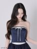 ネイビー モデル：ねお　身長：160cm　着用サイズ：Sサイズ