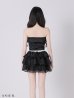 ブラック モデル：ねお　身長：160cm　着用サイズ：Sサイズ