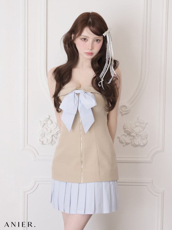 ベージュ　モデル：ももか　身長：156cm　着用サイズ：Sサイズ