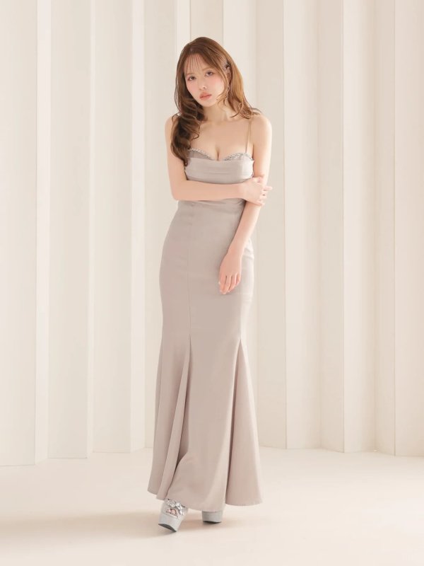 ベージュ　モデル：ゆめ　身長：160cm　着用サイズ：Sサイズ