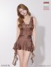 ブラウン　モデル：まりん　身長：164cm　着用サイズ：Sサイズ