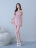 ピンクベージュ　モデル：かりん　身長：165cm　着用サイズ：Sサイズ