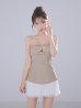 ベージュ　モデル：はな　身長：159cm　着用サイズ：Sサイズ