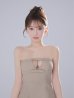 ベージュ　モデル：はな　身長：159cm　着用サイズ：Sサイズ