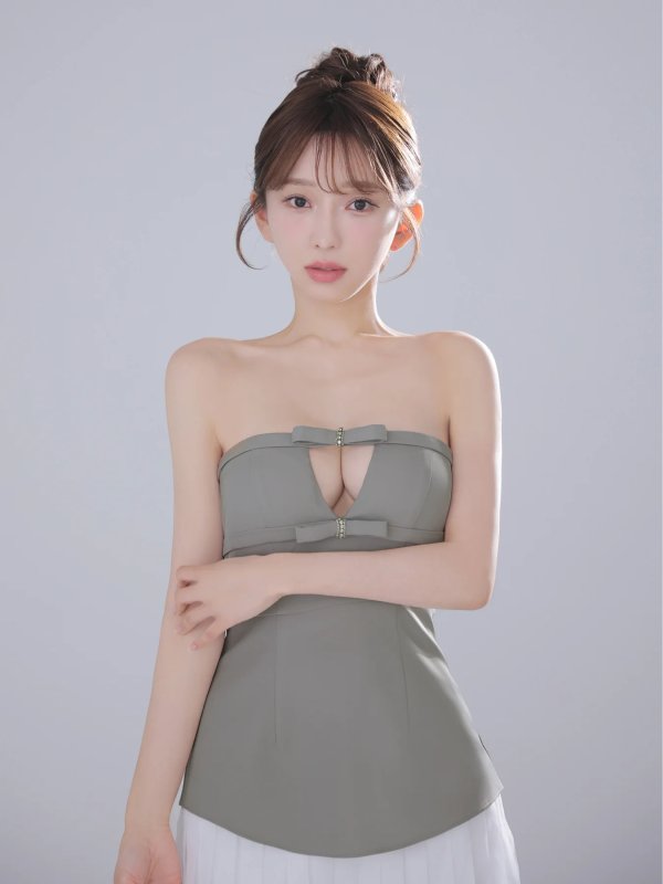 グレー　モデル：はな　身長：159cm　着用サイズ：Sサイズ