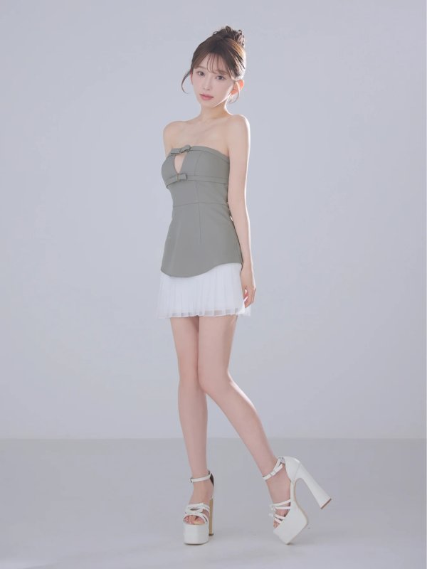 グレー　モデル：はな　身長：159cm　着用サイズ：Sサイズ