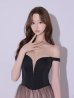 ブラック　モデル：かりん　身長：165cm　着用サイズ：Sサイズ