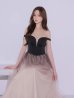 ブラック　モデル：かりん　身長：165cm　着用サイズ：Sサイズ
