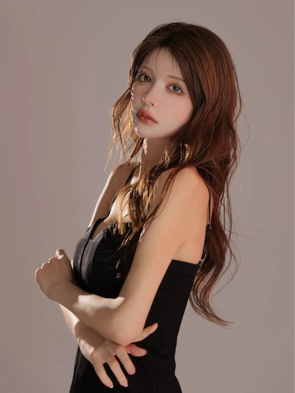 ブラック　モデル：まりん　身長：164cm　着用サイズ：Sサイズ