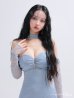 ブルー モデル：まおちゃる　身長：158cm　着用サイズ：Sサイズ