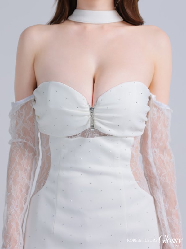 ホワイト モデル:ゆめ 身長:160cm 着用サイズ:Sサイズ