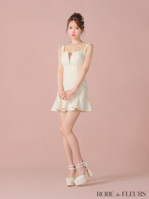 アイボリー モデル:ゆめ 身長:160cm 着用サイズ:Sサイズ