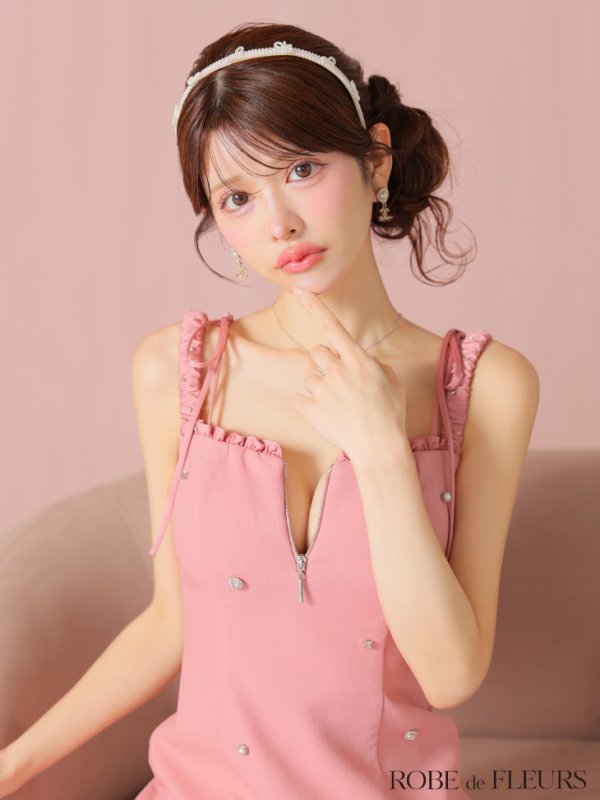 ピンク モデル:まりん 身長:164cm 着用サイズ:Sサイズ