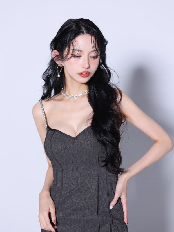 グレー モデル:まおちゃる 身長:158cm 着用サイズ:Sサイズ