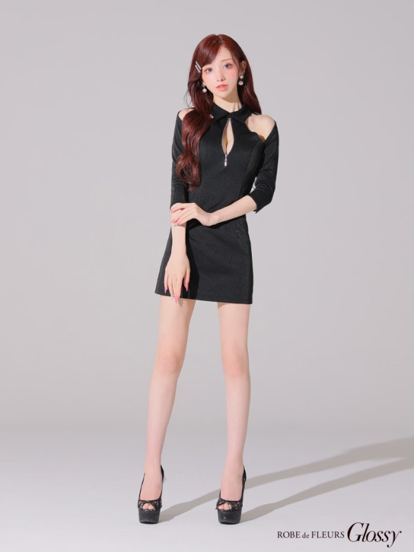 ブラック モデル:らいか 身長:163cm 着用サイズ:Sサイズ