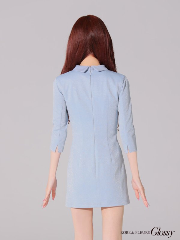 ブルー モデル:らいか 身長:163cm 着用サイズ:Sサイズ