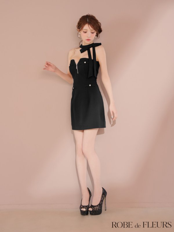 ブラック モデル：ももか　身長：156cm　着用サイズ：Sサイズ