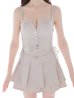 ベージュ　モデル：らいか　身長：163cm　着用サイズ：Sサイズ