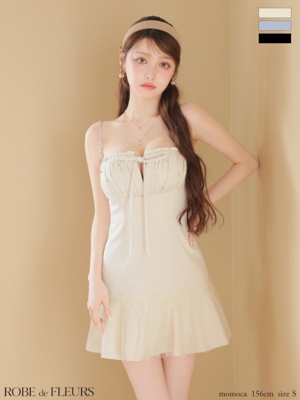 アイボリー モデル：ももか　身長：156cm　着用サイズ：Sサイズ